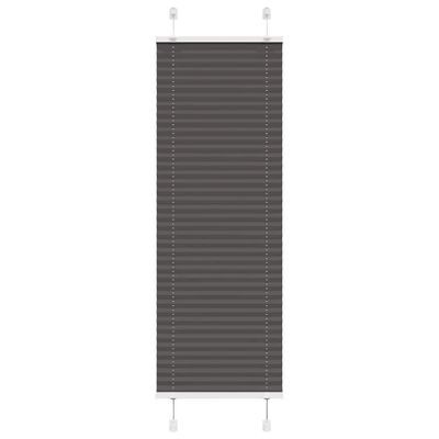 vidaXL plisovaná roleta čierna 45x150 cm Šírka látky 44,4 cm