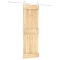 vidaXL Posuvné dvere Prírodná a biela 70 x 210 cm
