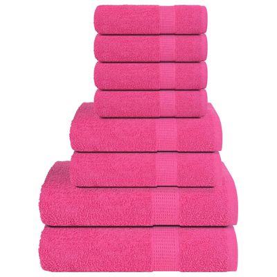 vidaXL 8-dielna sada uterákov FROGN ružová 360 g/m²