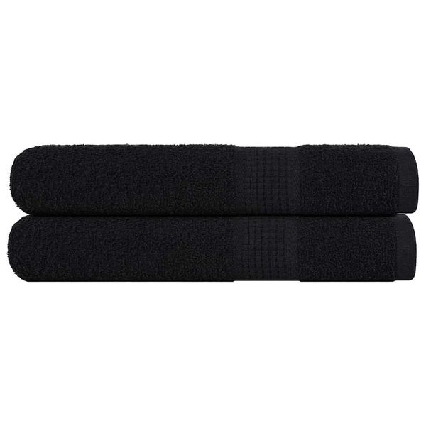 vidaXL Uteráky FROGN 2 ks čierne 100x200 cm 360 g/m²