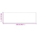 vidaXL Behúň sisalový vzhľad strieborný 80x250 cm