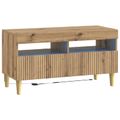 vidaXL 5-dielny LED TV kabinet Dub artisan Kompozitné drevo