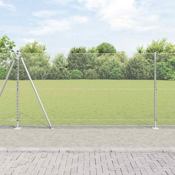 vidaXL Hexagonálne oplotenie s betónovým podstavcom 25 x 1,2 m