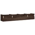 vidaXL Nástenné skrinky 2 ks hnedý dub 99x18x16,5 cm kompozitné drevo