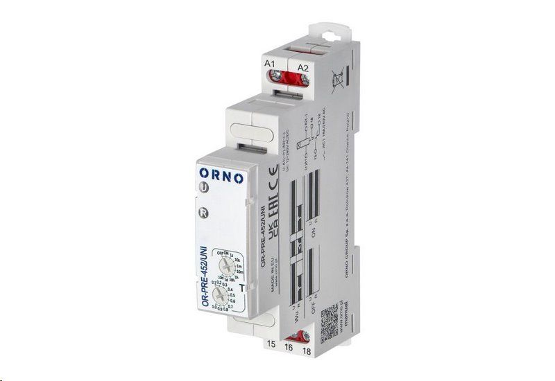 Relé časové ORNO OR-PRE-452/UNI