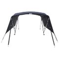 vidaXL Strieška Bimini s 3 oblúkmi a stenami 243x(170-182)x137 cm