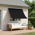 vidaXL Markíza Čierna 400 x 150 cm 180 g / m² polyester s PU povrchom