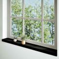 vidaXL Okenný parapet 2 ks hnedočierná 120x15x2 cm dubový masív