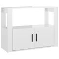 vidaXL Komoda lesklá biela 80x30x60 cm spracované drevo