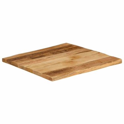 vidaXL Stolová doska živá hrana 40x40x2,5 cm masívny surový mangovník