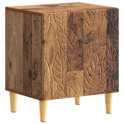 vidaXL Nočný stolík Staré drevo 43 x 34,5 x 50 cm Kompozitné drevo