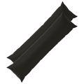 vidaXL Poťah na podložku 2 pcs HEERLEN Čierna 40 x 145 cm Polyester