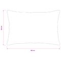 vidaXL Poťah na podložku 6 pcs HEERLEN Čierna 30 x 50 cm Flanel