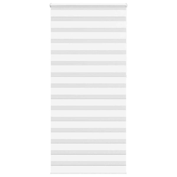 vidaXL Zebra roleta biela 100x230 cm šírka látky 95,9 cm polyester