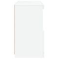 vidaXL Komoda s LED svetlami biela 60x37x67 cm