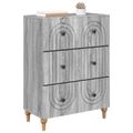 vidaXL Zásuvkový kabinet Sivá sonoma 66 x 34,5 x 90 cm