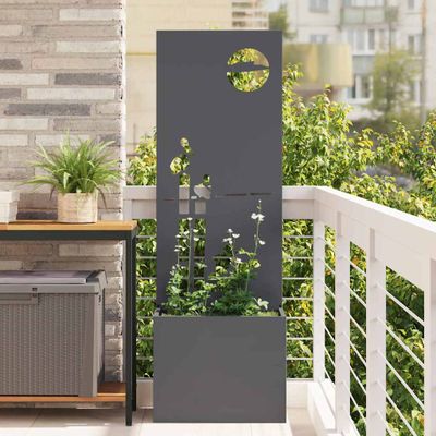 vidaXL Záhradná clona na súkromie Rezací Antracit 50 x 150 cm