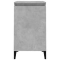 vidaXL Nočné stolíky 2 ks betónovo sivé 40x35x70 cm spracované drevo