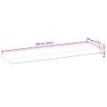 vidaXL Plávajúce police 2 ks 100x20x4 cm neošetrené masívne drevo akácia