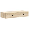 vidaXL Nástenný bočný stôl Dub sonoma 87,5 x 34,5 x 17 cm