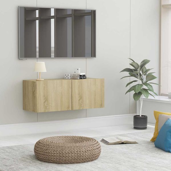 vidaXL TV skrinka, dub sonoma 80x30x30 cm, kompozitné drevo