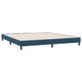 vidaXL Posteľný rám boxsping bez matracom tmavomodrý 180x210 cm zamat