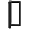 vidaXL Nohy k jedálenskému stolu v tvare T, 2 ks, čierne, 50x35x(72-73) cm, oceľ
