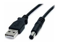 Power cable - USB (power only) (M) to DC jack 5.5 mm (M) - 3 ft - molded - black - USB2TYPEM - Elektrický kábel - USB (iba napájanie) (M) do DC jack 5,5 mm (M) - 91 cm - lisovaný - čierna - pre P/N: DVI2VGACON, SPDIF2AA, ST122LE, ST122LEA, ST122PROA