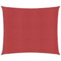 vidaXL Tieniaca plachta 160 g/m² červená 4,5x4,5 m HDPE