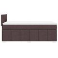 vidaXL Boxspring posteľ s matracom tmavohnedá 100x200 cm látka