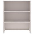 vidaXL Nadstavec na komodu HAMAR, biely 85x35x100 cm, borovica