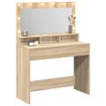 vidaXL Toaletný stolík Sonoma dub 100 x 41 x 135 cm Kompozitné drevo