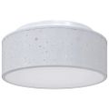 vidaXL Stropná lampa so bodmi Sivá 30 x 30 x 13,5 cm látka