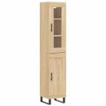 vidaXL Vysoká skrinka dub sonoma 34,5x34x180 cm spracované drevo