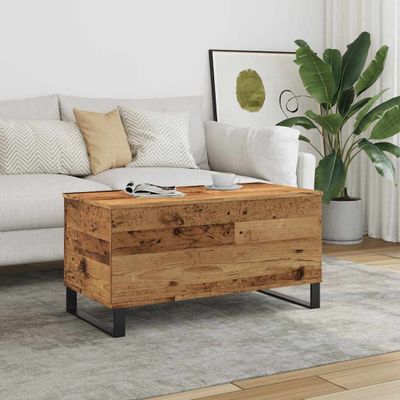 vidaXL Konferenčný stolík staré drevo 90x44,5x45 cm kompozitné drevo