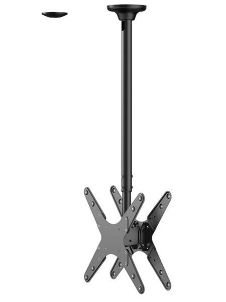 Neomounts  FPMA-C340DBLACK / Back to Back Screen Ceiling Mount (Height: 106-156 cm) / Black Držák, VESA, stropní, pro 2 monitory, úhloprícka 32"-75", náklon 10°, otácení 360°, rotace 6°, nosnost 2× 50kg, cerný