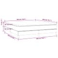 vidaXL Posteľný rám boxsping s matracom ružový 180x200 cm zamat