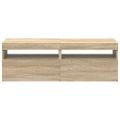 vidaXL TV skrinky s LED svetlami 2 ks dub sonoma 60x35x40 cm