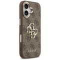Puzdro Guess pre iPhone 17 HC 4G PU s veľkým klasickým logom 4G GD hnedé