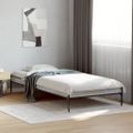 vidaXL Posteľný rám sivý sonoma 90x190 cm kompozitné drevo a kov