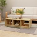 vidaXL Konferenčný stolík 110x50x34 cm, borovicový masív