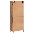 vidaXL Highboard 2 ks Staré drevo 69,5 x 34 x 180 cm Kompozitné drevo