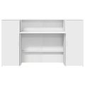 vidaXL Recepčný pult biely 180x50x103,5 cm, umelé drevo
