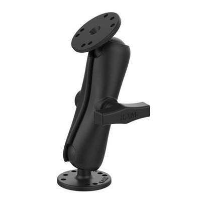 RAM zostava - stredné rameno s dvoma okrúhlymi základňami 2,5'' a guľovým kĺbom 1,5''