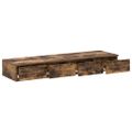 vidaXL Zásuvky pod posteľ Dymová dub 120 x 36,5 x 16,5 cm