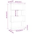 vidaXL Knižnica/deliaca stena sivá 80x25x132 cm masívna borovica