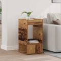 vidaXL Koncový stôl Staré drevo 30 x 30 x 56 cm Kompozitné drevo