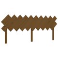 vidaXL Posteľný rám s čelom medovo-hnedý 200x200 cm masívne drevo