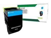 Azurová - originální - kazeta s barvivem LCCP, LRP - pro Lexmark CS317dn, CS417dn, CS517de, CX317dn, CX417de