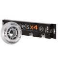 KOLIESKA NILS EXTREME PU 72x24 ČÍRE (4 KS)